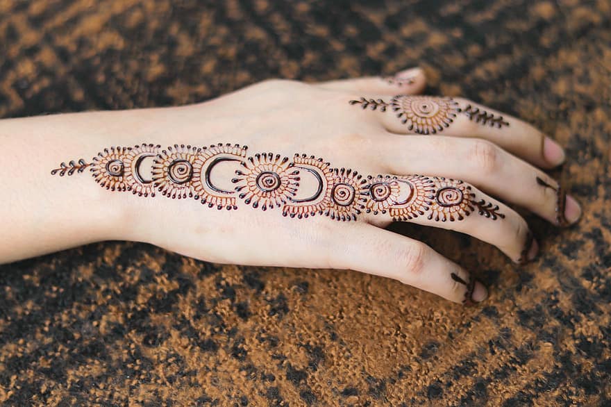main, henné, art, doigt, artiste, corps, art corporel, Culture, décoration, conception, dessiner