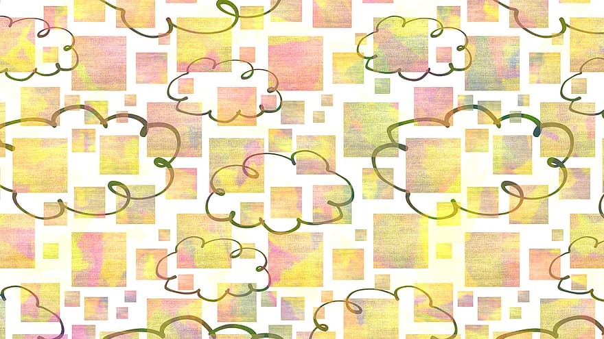 digitális papír, felhők, négyzet, háttér, minta, ég, égi, álmodozó, csomagolás, húsvéti, színes