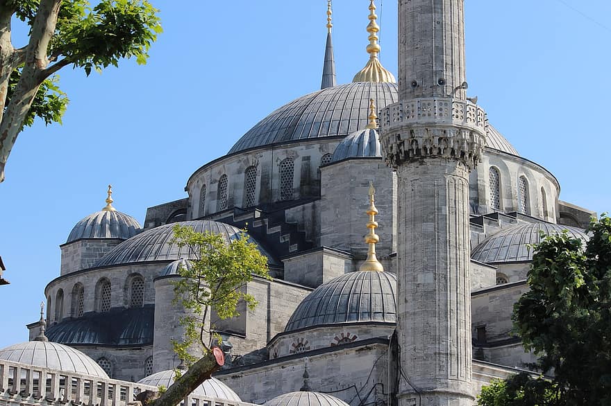 modrá mešita, mešita, architektura, osmanská architektura, budova, mezník, historický, mešita sultána ahmeda, Istanbul