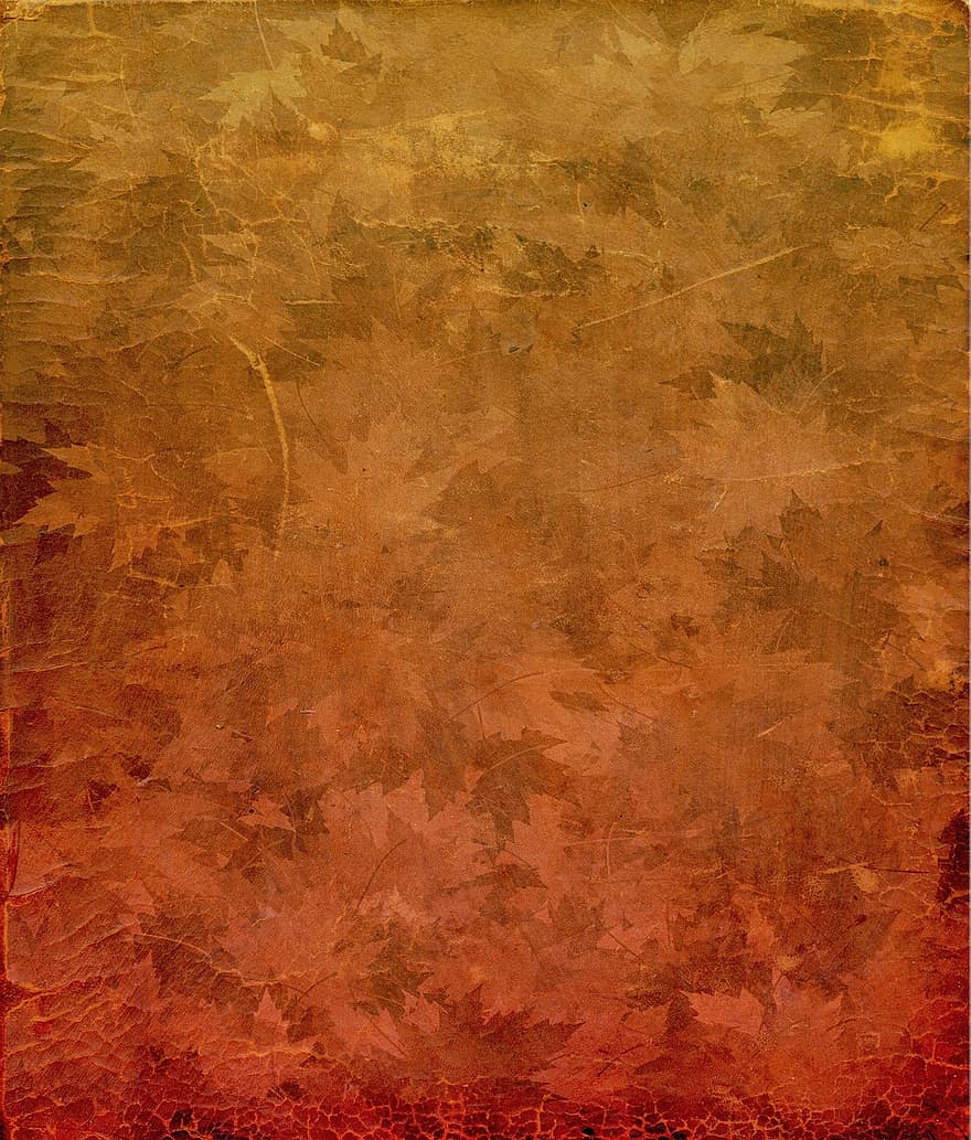 Texture, Background, Paper, Leaves, Brown, Vintage