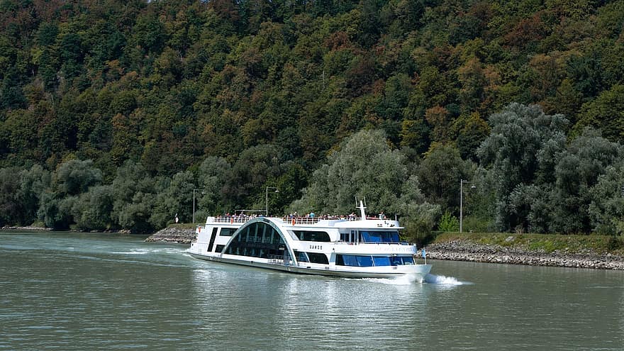navire, Danube, eau, couler, la nature, des loisirs, temps libre, les vacances