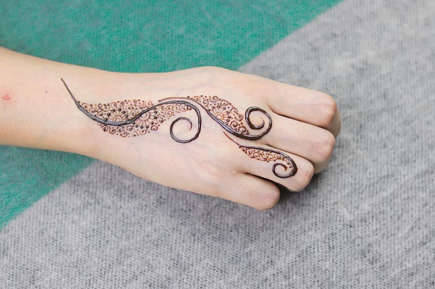 vrouw, mooi, achtergrond, meisje, verf, vinger, Indiaas, tatoeëren, henna-, mode, traditioneel