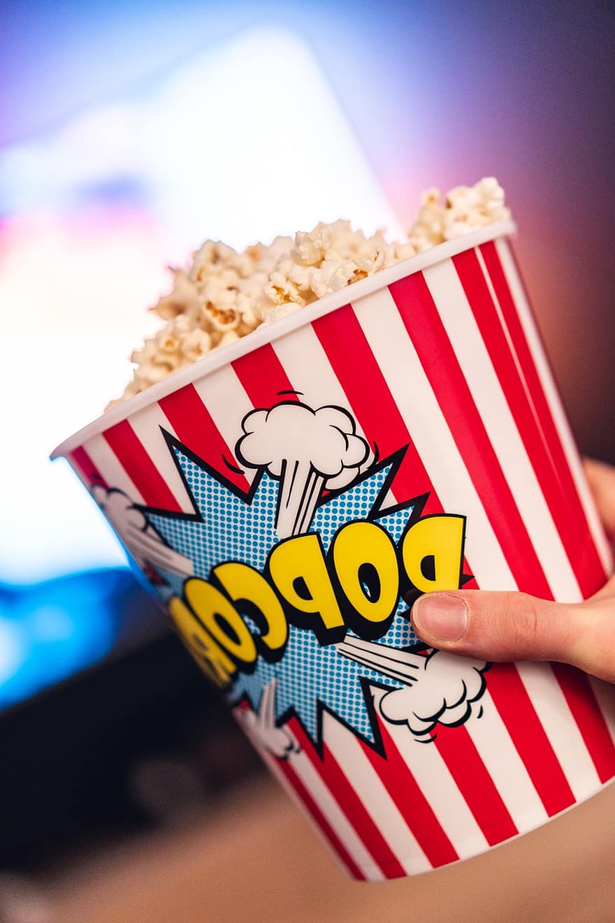 Popcorn, Food, Dog, Eating, Watching, Tv, Television, Snack, Entertainment, Movie, movie theater