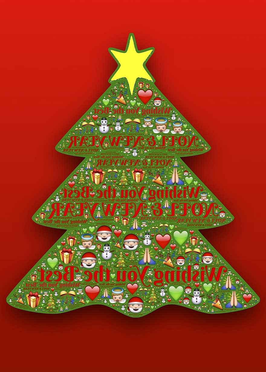 Коледа, коледна елха, дърво, празник, украса, зелен, червен, декември, бор, ела, украшение