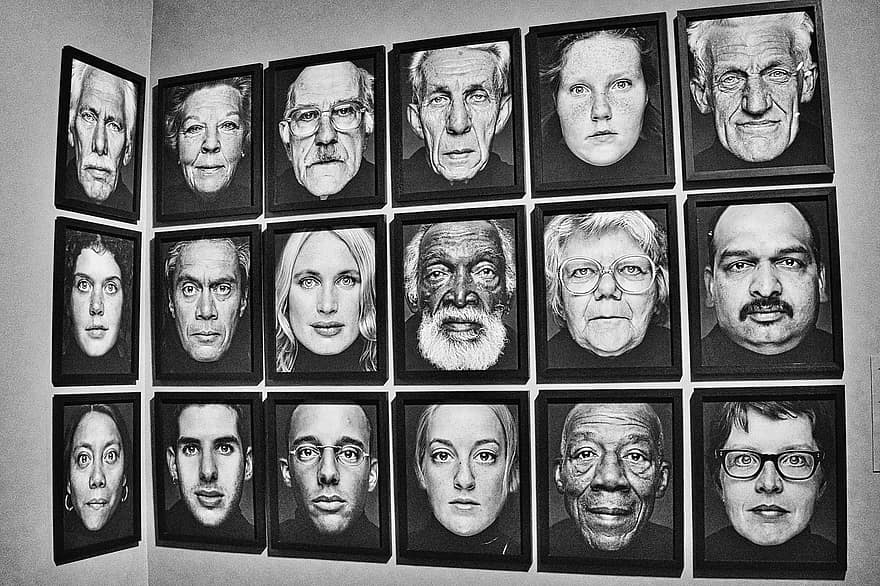 orang-orang, wajah, potret, foto, foto-foto, laki-laki, perempuan, pola, seni, wajah manusia, tersenyum