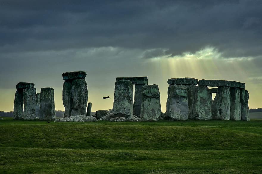 Stonehenge, punto di riferimento, natura, paesaggio