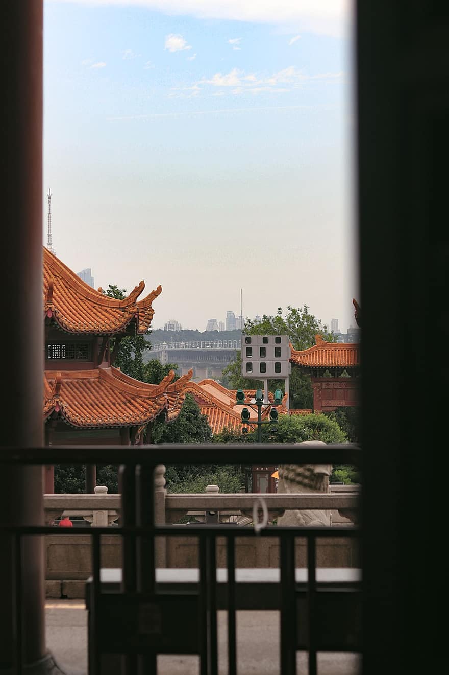 Gelber Kranturm, Stadt, Gebäude, städtisch, Tourismus, Touristenattraktion, Wuhan