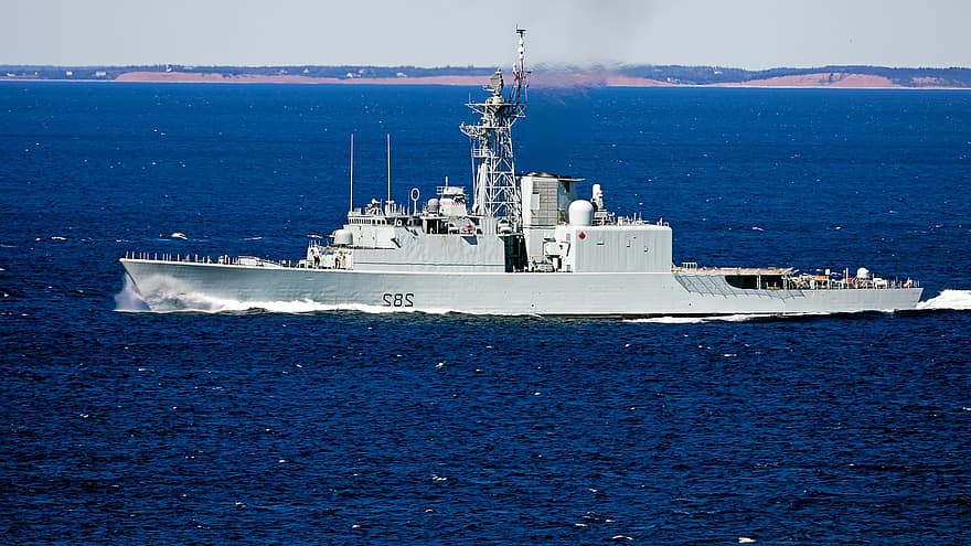 Hmcs Athabaskan, Marina Regală Canadiană, distrugător, bleumarin, vas de apă, mare