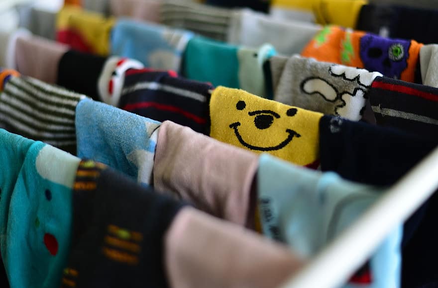 Socks, Colorful, Stockings, Funny, Color, Regulation, Laundry, Clean, Clothing, Happy, Budget