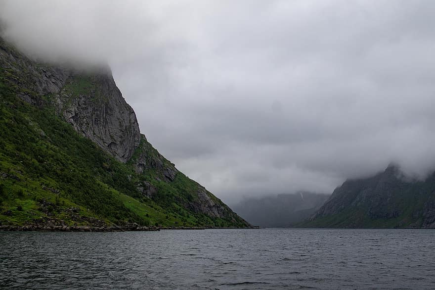 Norwegia, fiordy, Natura, góry