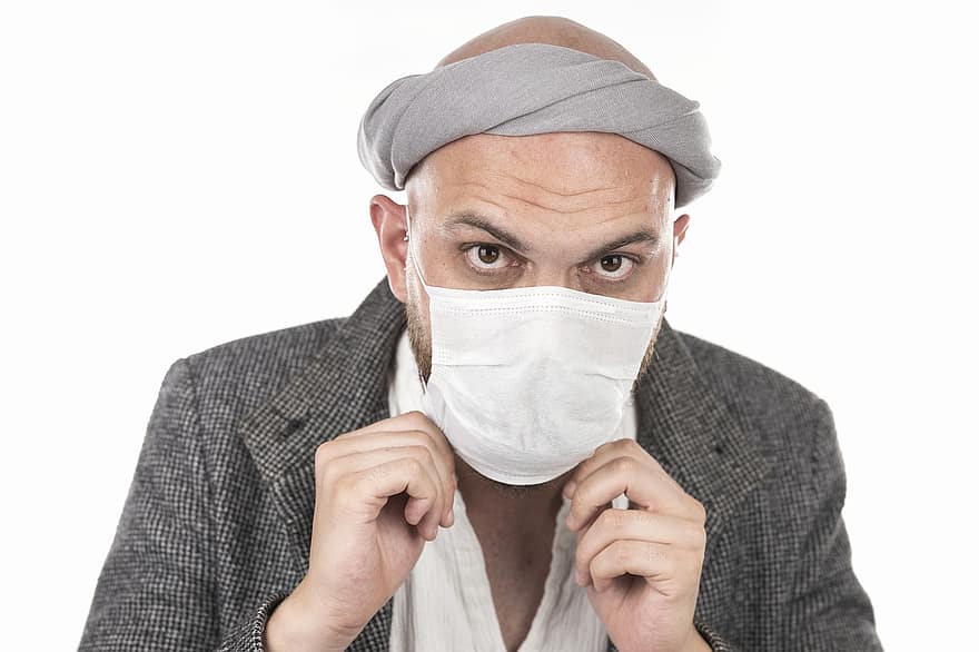 άνδρας, μοντέλο, μάσκα προσώπου, ιατρική μάσκα, στάση, ιός, κορωνοϊός, μάσκα, καραντίνα, covid-19, επιδημία