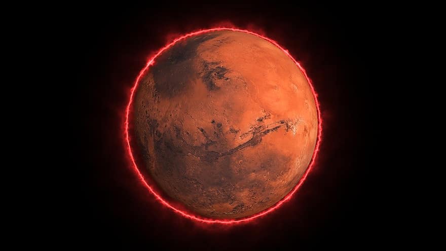 Marte, planeta, planeta rojo, espacio, caliente, calor, extraño, cosmos