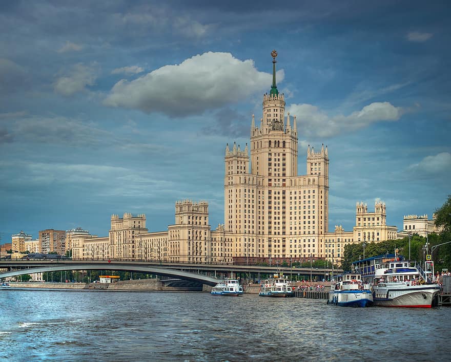 Kotelnicheskaya Embankment, Tourism, Architecture, Landmark, Travel, Building