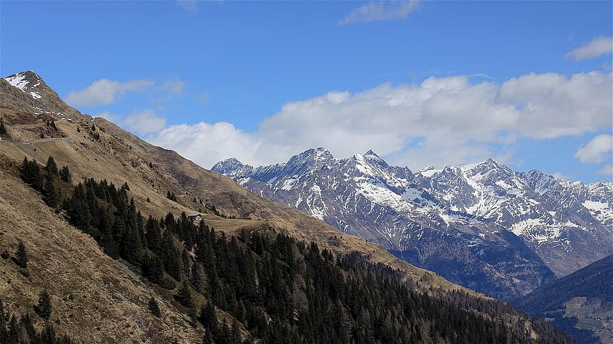 naturaleza, viaje, exploración, al aire libre, jaufenpass, Tirol del Sur, dolomitas, paisaje de montaña, panorama alpino, montañas, Italia