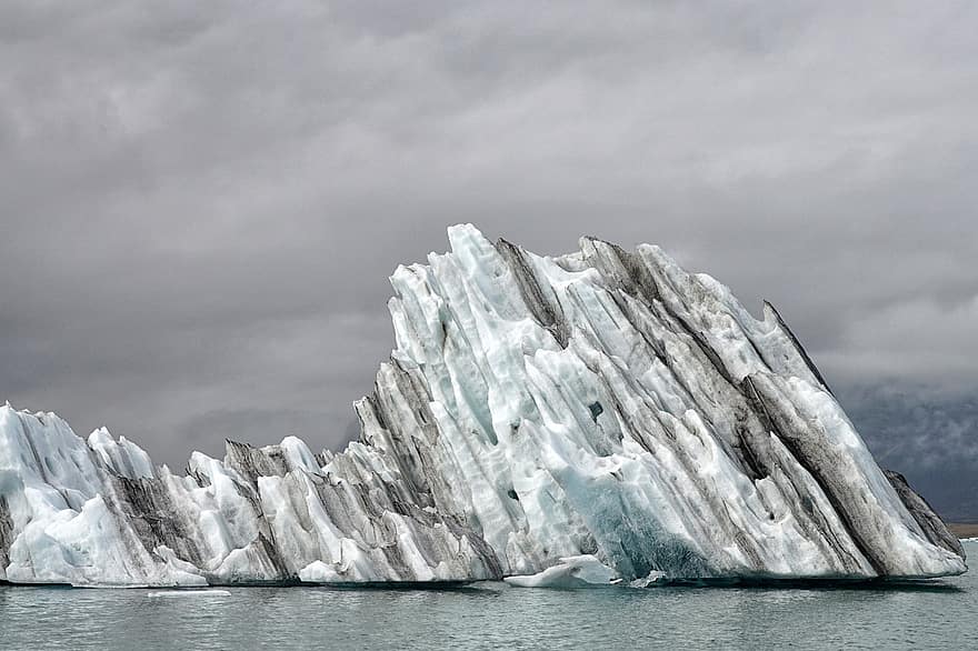 iceberg, glaciar, mar, clima