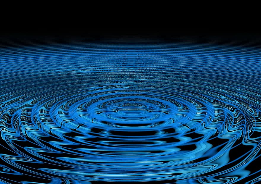 Wave, Concentric, Waves Circles, Water, Circle, Rings, Relaxation, Meditation, Center, Pattern, Wet