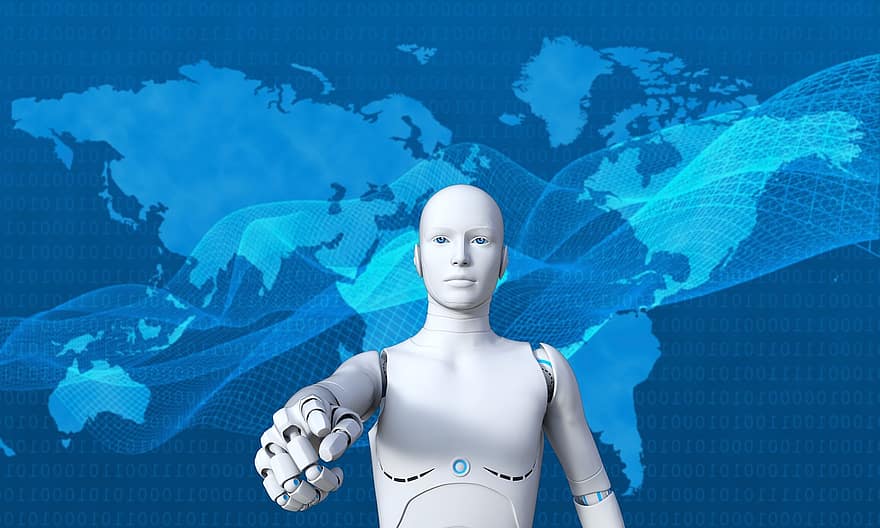 robot, tecnología, futurista, máquina, cyborg, artificial, red, inteligente