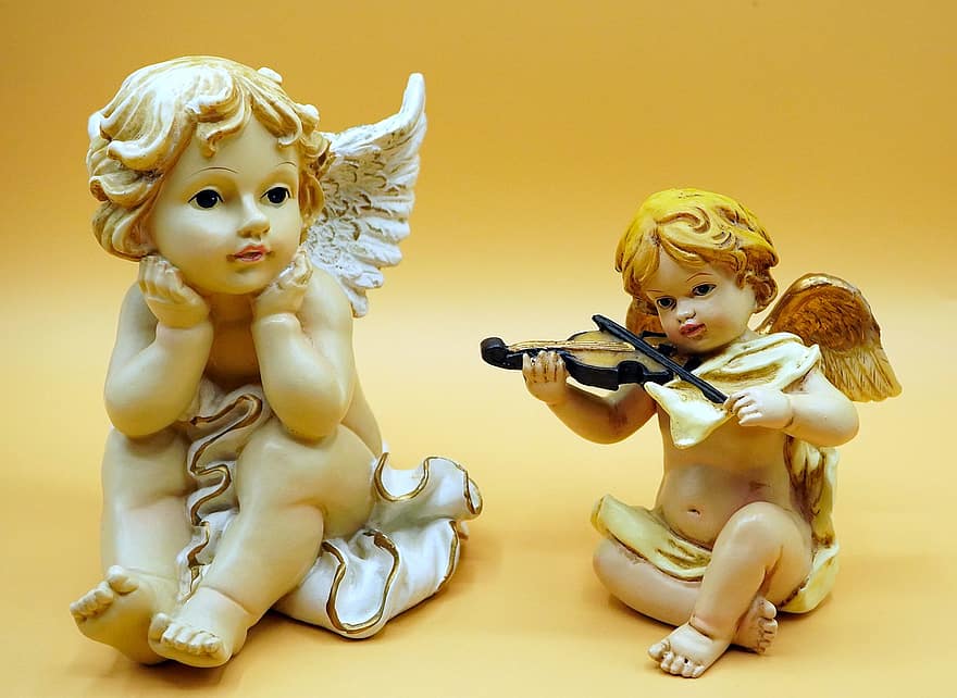 Sculptures d'anges, figurines d'anges, décor d'ange, Statues de chérubins, enfant, mignonne, bébé, petit, religion, chérubin, christianisme