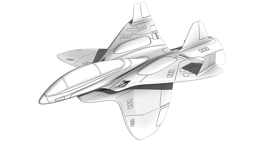 Jet Aircraft, Sketch, Render, Design, Drawing, Concept, Future, Automotive, Aerospace, Three-dimensional, Poster