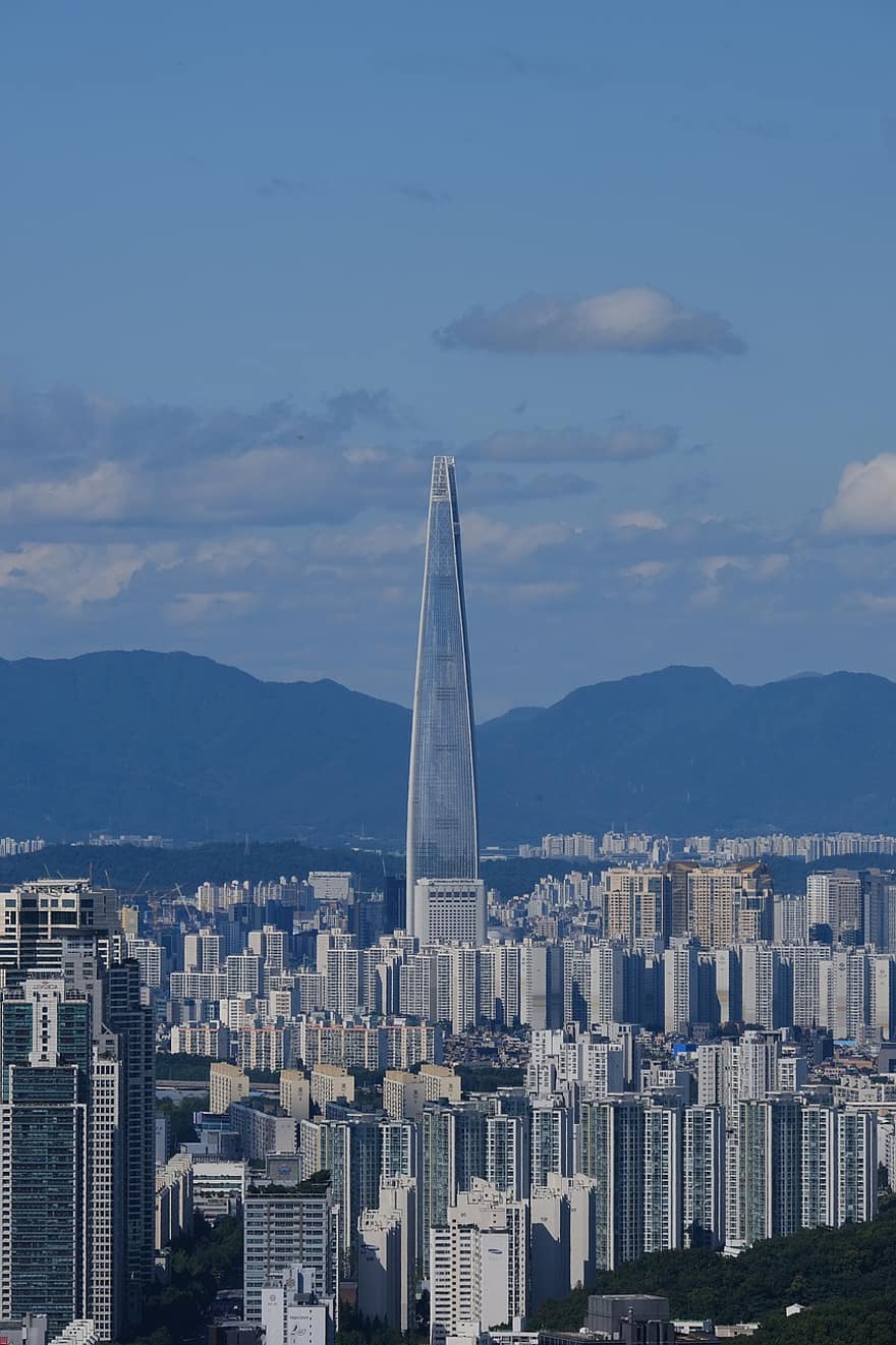 by, reise, turisme, lotte tårn, Seoul