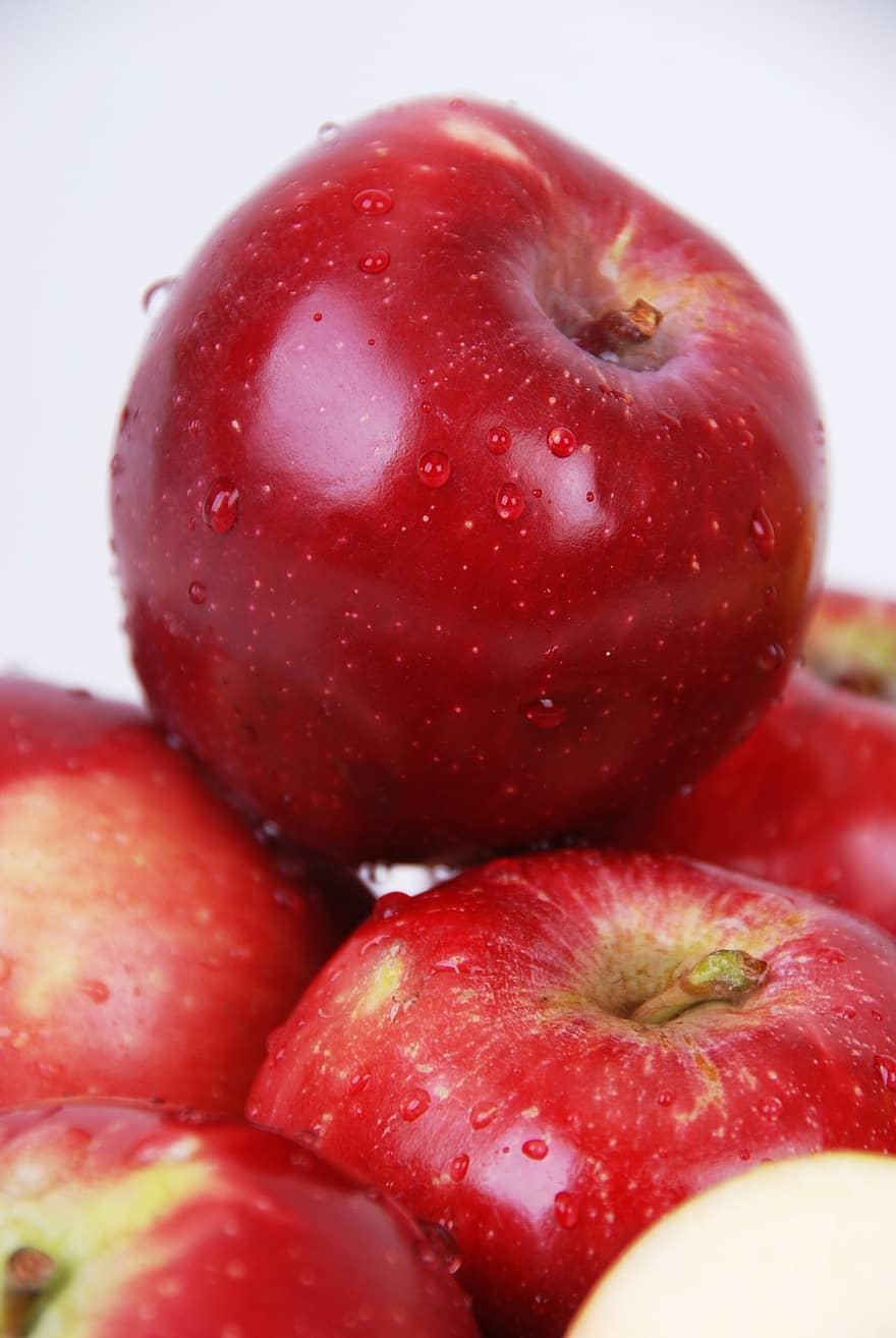 плодове, ябълка, органичен