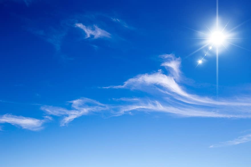 dangus, debesys, saulė, saulės šviesa, „cloudscape“, lauke, mėlynas dangus, fonas