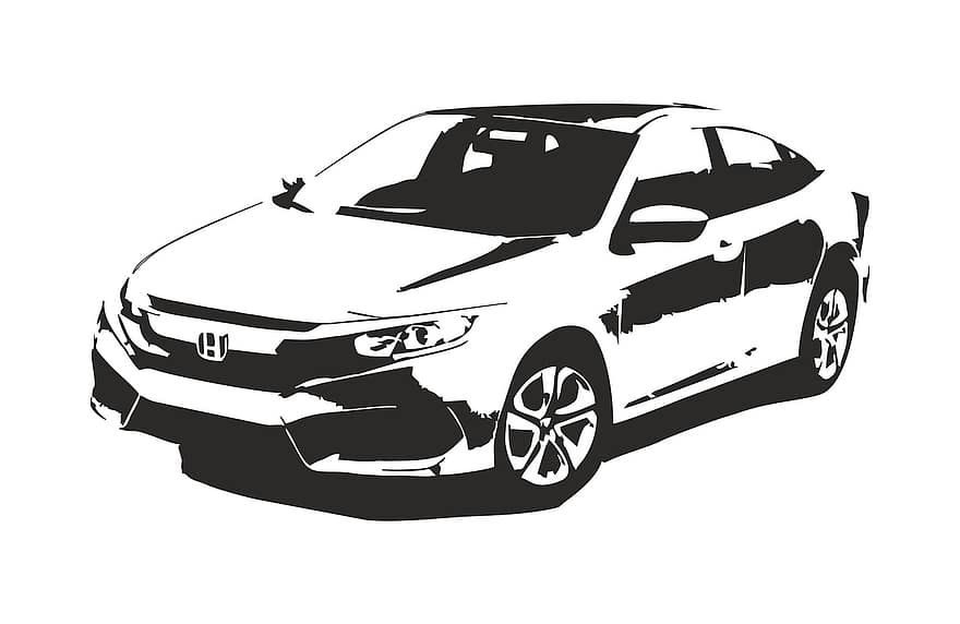 Honda, Civic, Automotive, Vehicle, Auto