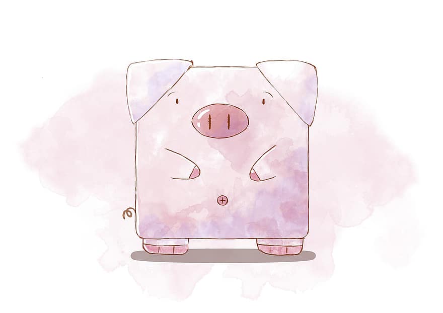 Pig, Cartoon, Animals, Farm, Lovely, Mammal, Funny, Piggy, Agriculture, Icons, Nature
