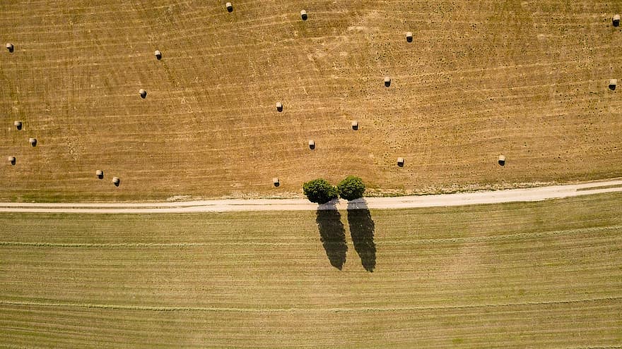 Drone, Lot, France, Occitania, Landscape, Culture, Rural, Nature, Wheat, Field, Agriculture