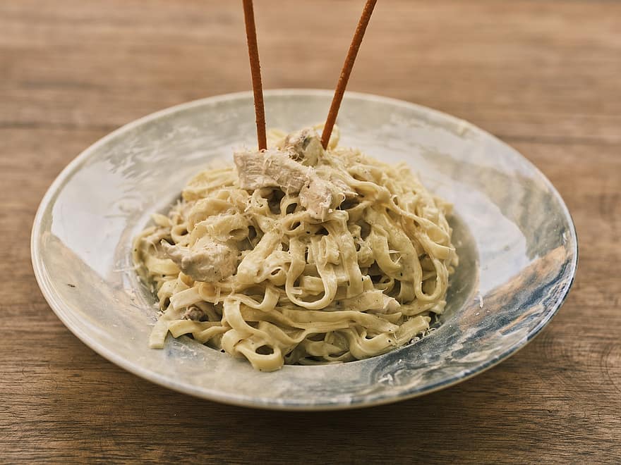 pasta, jauhot, leivonnainen, spagetti, italialainen, perinteinen, ruokavalio, gourmet, resepti, tuore, paistettu