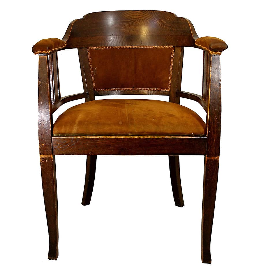 antiikki-, puinen tuoli
