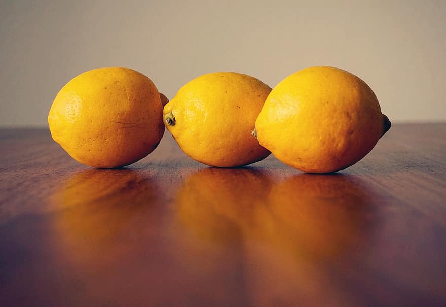 citroner, frukt, citrusfrukter, citron-, friskhet, gul, citrusfrukt, mat, äta nyttigt, organisk, närbild