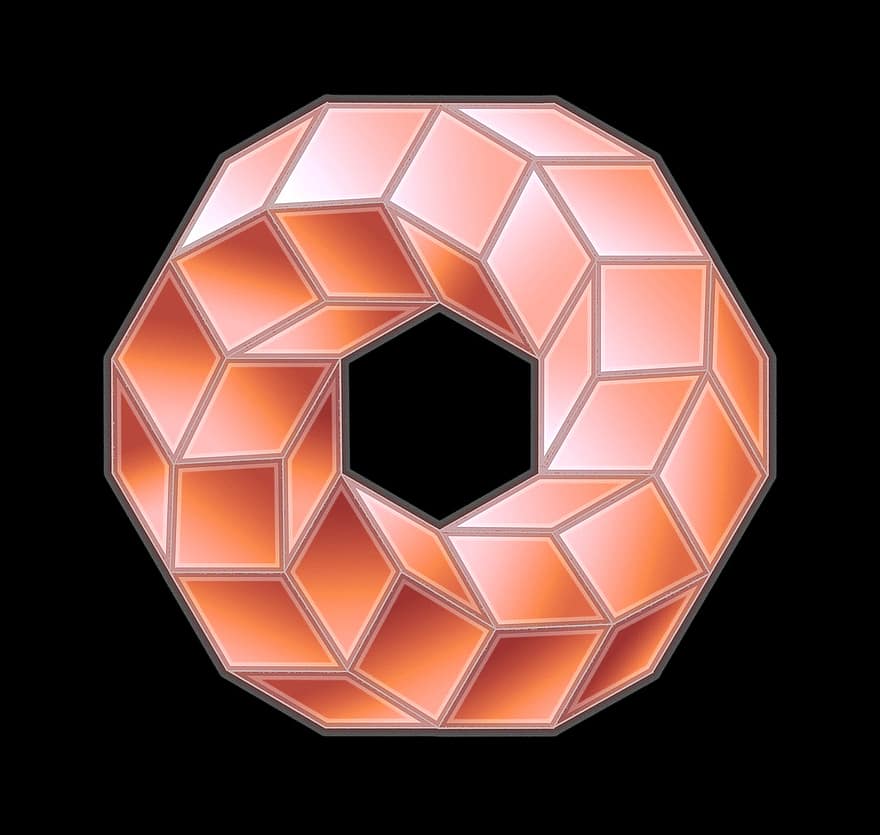 Ring, Möbius, Form, Mature, Torus, Geometry, Facets, Band, Graphic, Tiffany, Effects