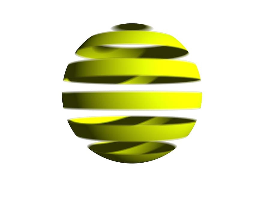Ball, Sphere, Stripe, Round, Design, Circle, Symbol, Icon, 3d, Globe, Bright
