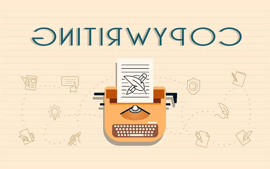 skrivemaskin, skriving, forfatter, redaktør, design, papir