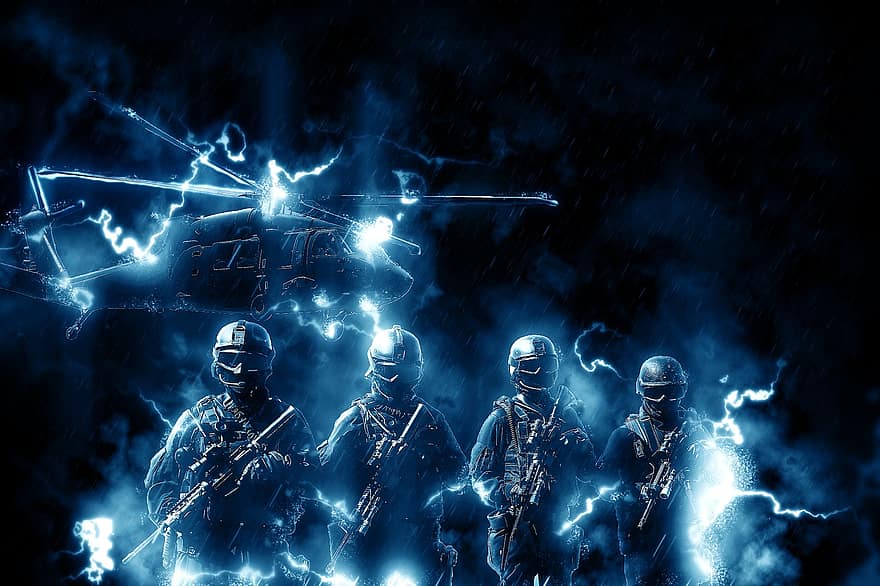 Special Forces, Soldier, Military, Weapon, Security, Armed, Forces, Army, Power, Blue Security, Blue Army