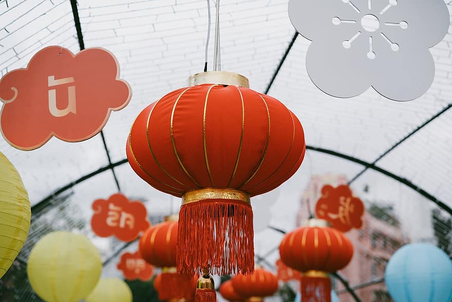 lanterne, décoration, tradition, afficher, art, artisanat, Culture, Asie, traditionnel, fête, Chine