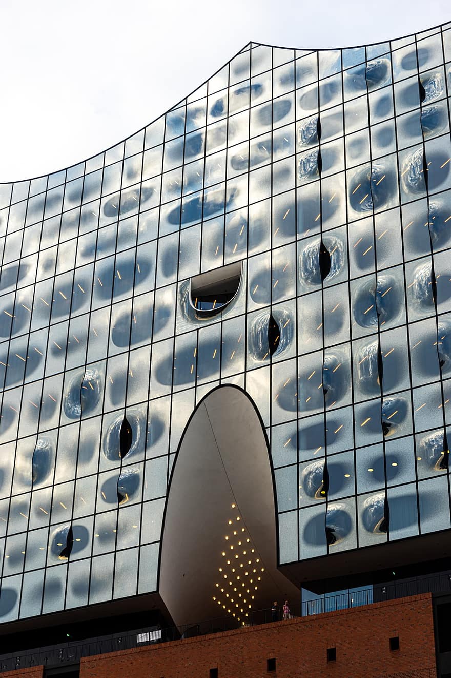 Elbphilharmonie, гамбург, будівлі, ельба, Німеччина, орієнтир, скляний фасад, архітектура, концертний зал