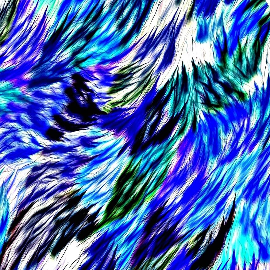 Abstract, Background, Blue, White, Green, Purple, Shades, Hues, Feathered, Effects, Creative