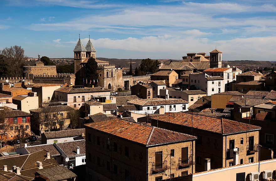 Старый город, Испания, архитектура, здания, крыша, городской пейзаж, экстерьер здания, известное место, история, культуры, построенная структура