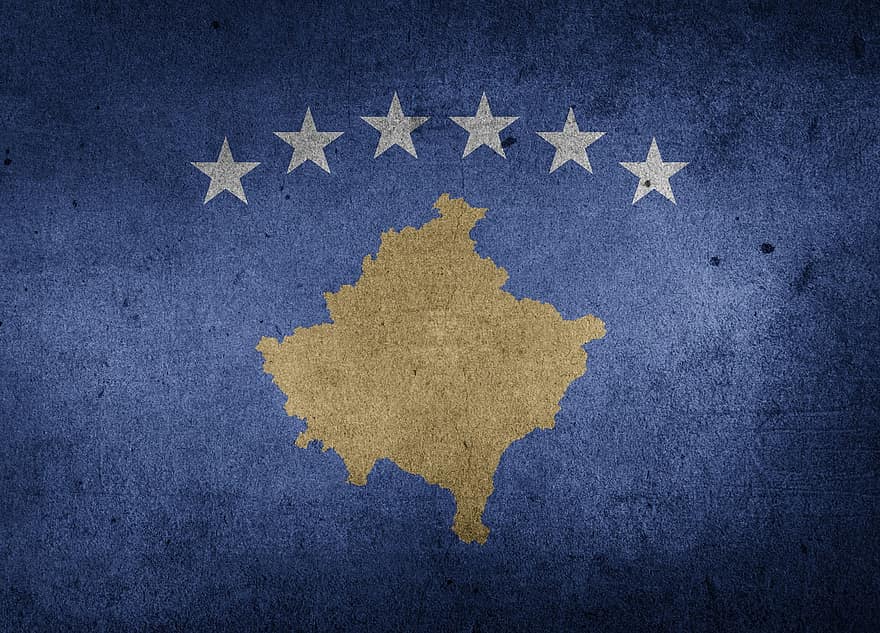 bandera, Kosovo, Europa, bandera nacional