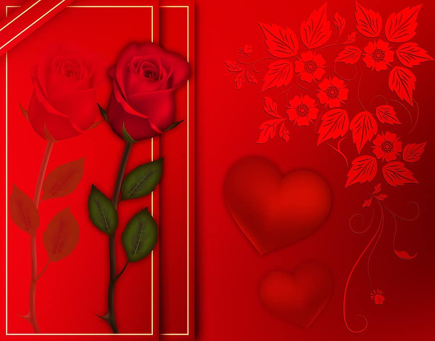 proiecta, romantic, roșu, dragoste, romantism, card, Trandafir roșu, sentimente, culoare, motiv