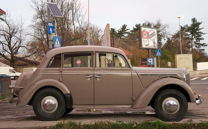 bil, fordon, årgång, motor, Opel Olympia 1938