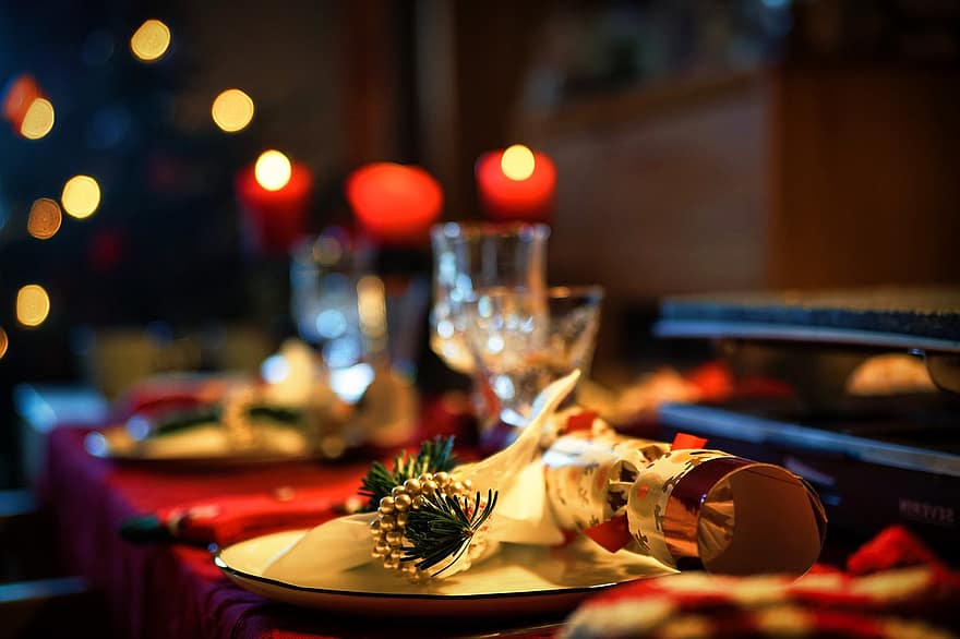 टेबल सज्जा, छुट्टी का दिन, क्रिसमस, सजावट, आगमन, कांच, भोजन, मोमबत्ती, टेबल, उत्सव, घर के अंदर