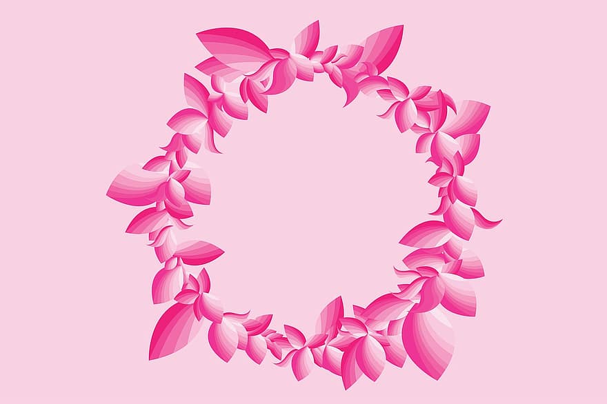 lingkaran, bunga-bunga, bunga-bunga merah muda, bunga, musim semi, mekar, berkembang, flora, dekorasi, dekoratif