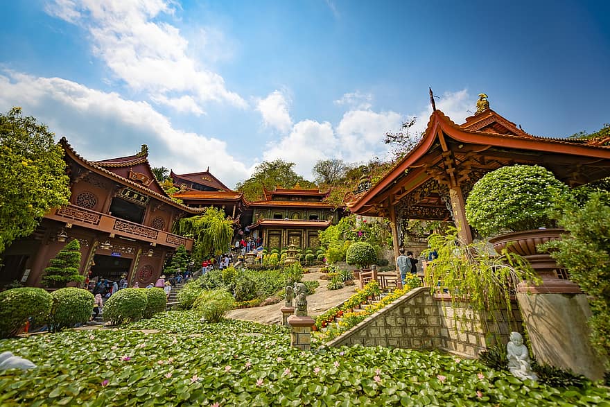 pagoda, temple, vietnam