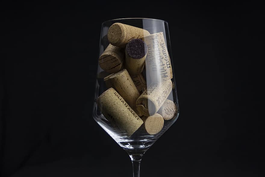 corchos de vino, Copa de vino, colección