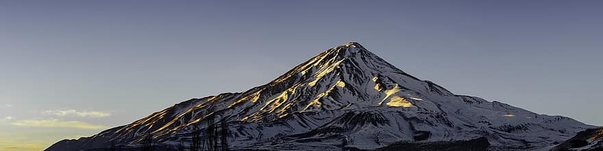 Damavand, อิหร่าน, พระอาทิตย์ขึ้น, เอเชีย, ประชุมสุดยอด, ภูเขา, หิมะ