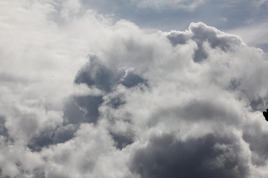 chmury, niebo, cumulus, pogoda, środowisko, pochmurny, ponury, cloudscape