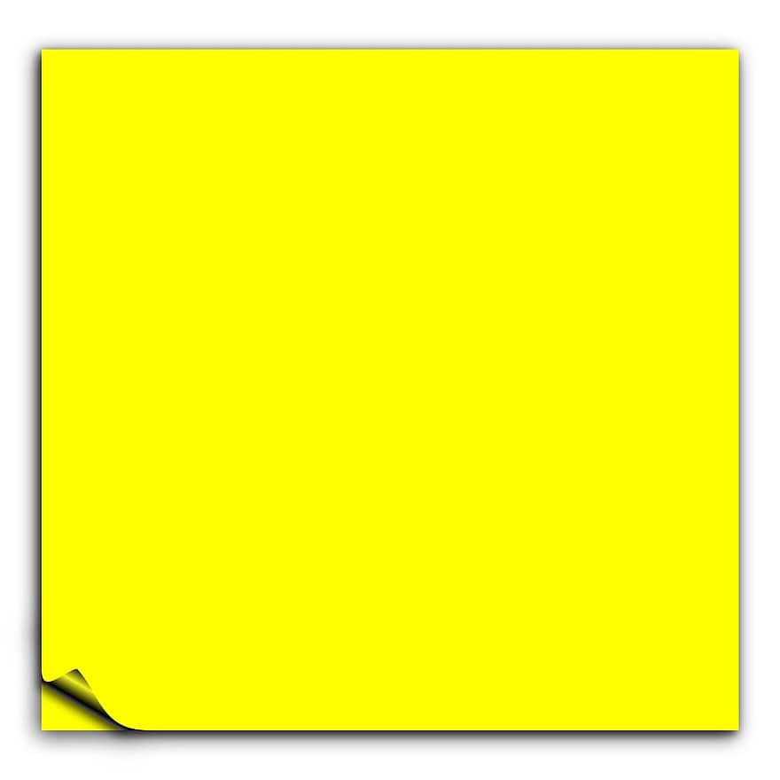 poznámku, Poznámka, žlutá, post je, samolepící papírky, seznam, blok, tyčinky, poznámkový blok, organizace, roh